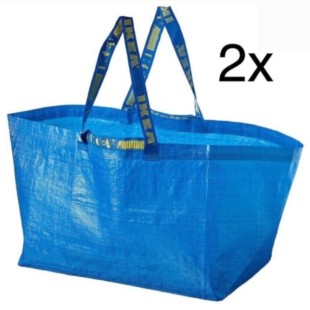 Set Of 2 Ikea Big Blue Bags NEW
